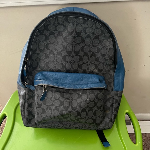 Coach Bags Coach Backpack Blackblue Poshmark